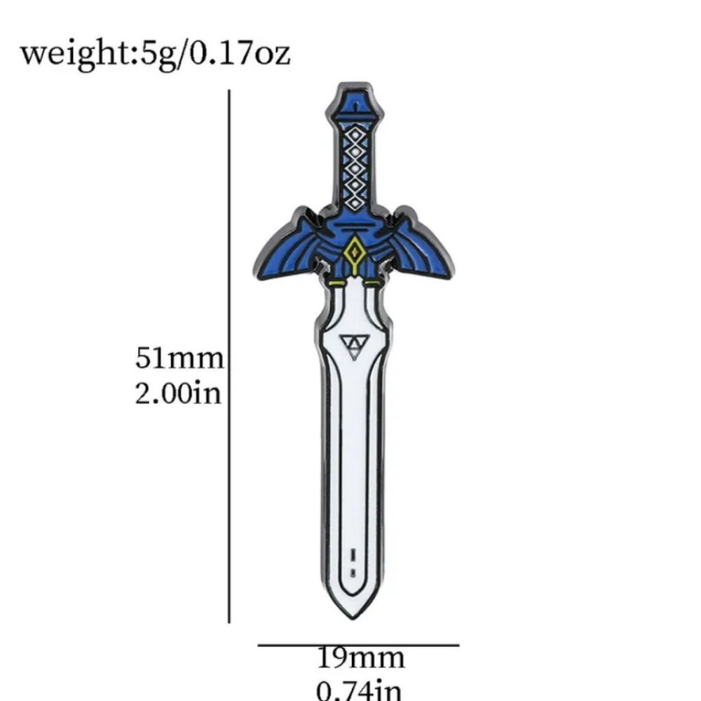 Zelda Master Sword Brooch (91)